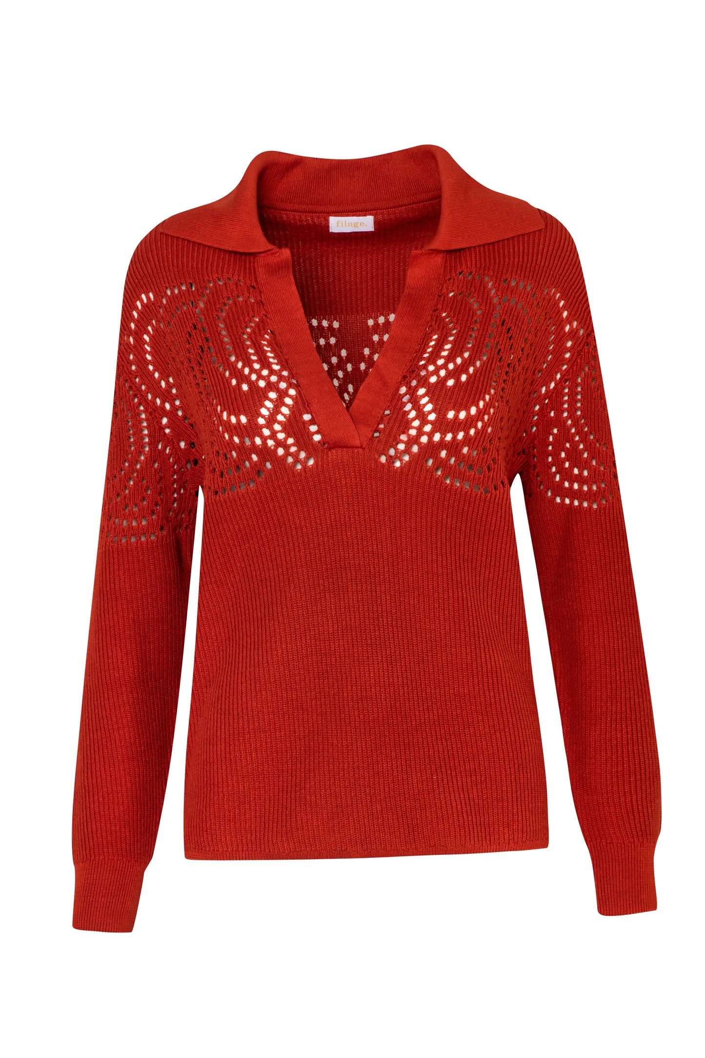 Tokio Polo Sweater Terracota