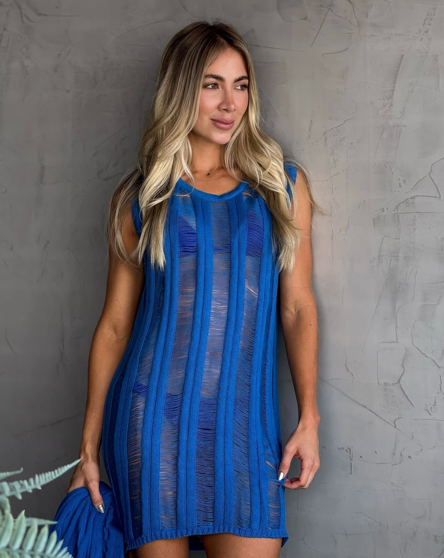 Set Fifi Azul: Cárdigan + Vestido