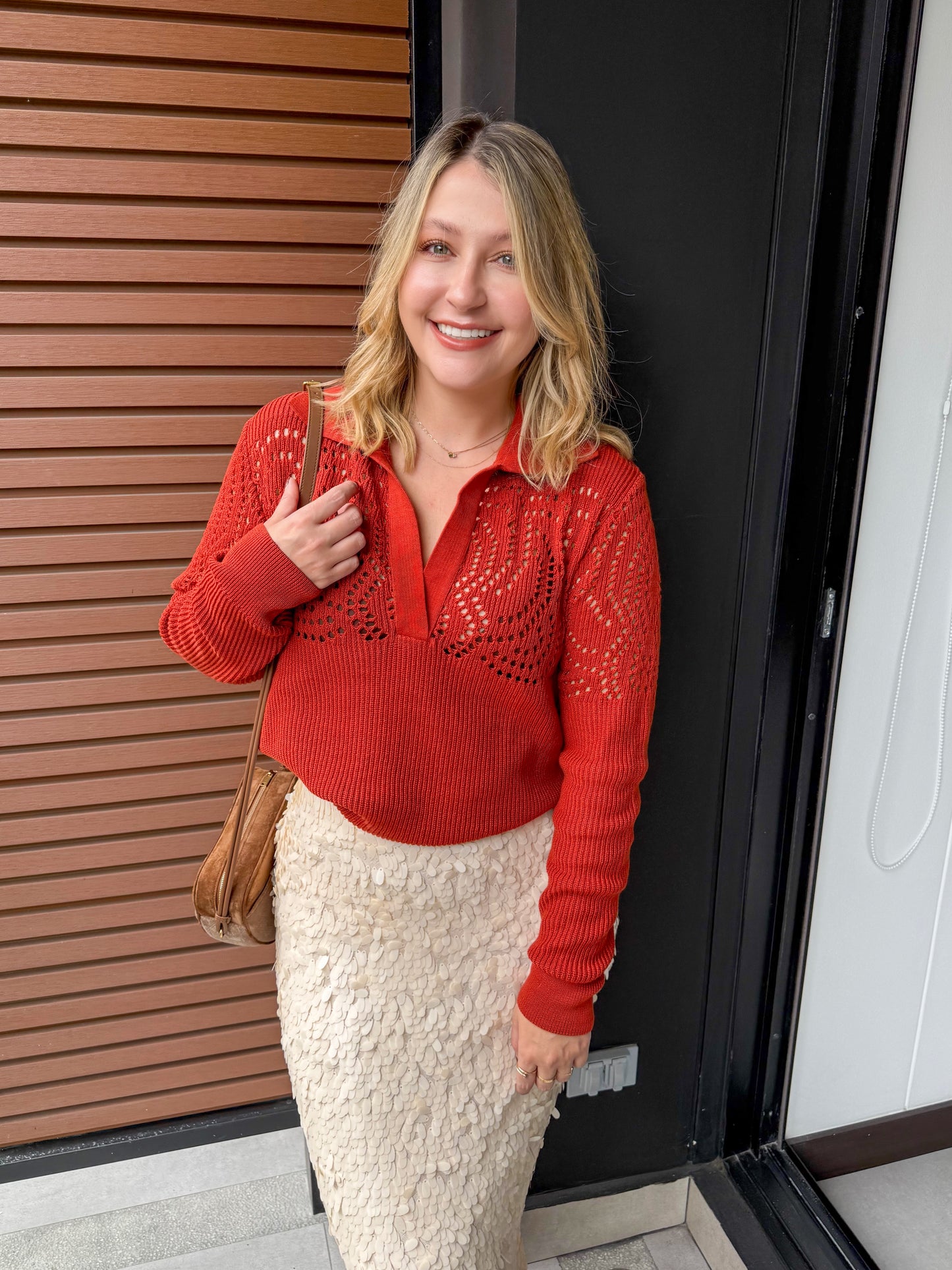 Tokio Polo Sweater Terracota
