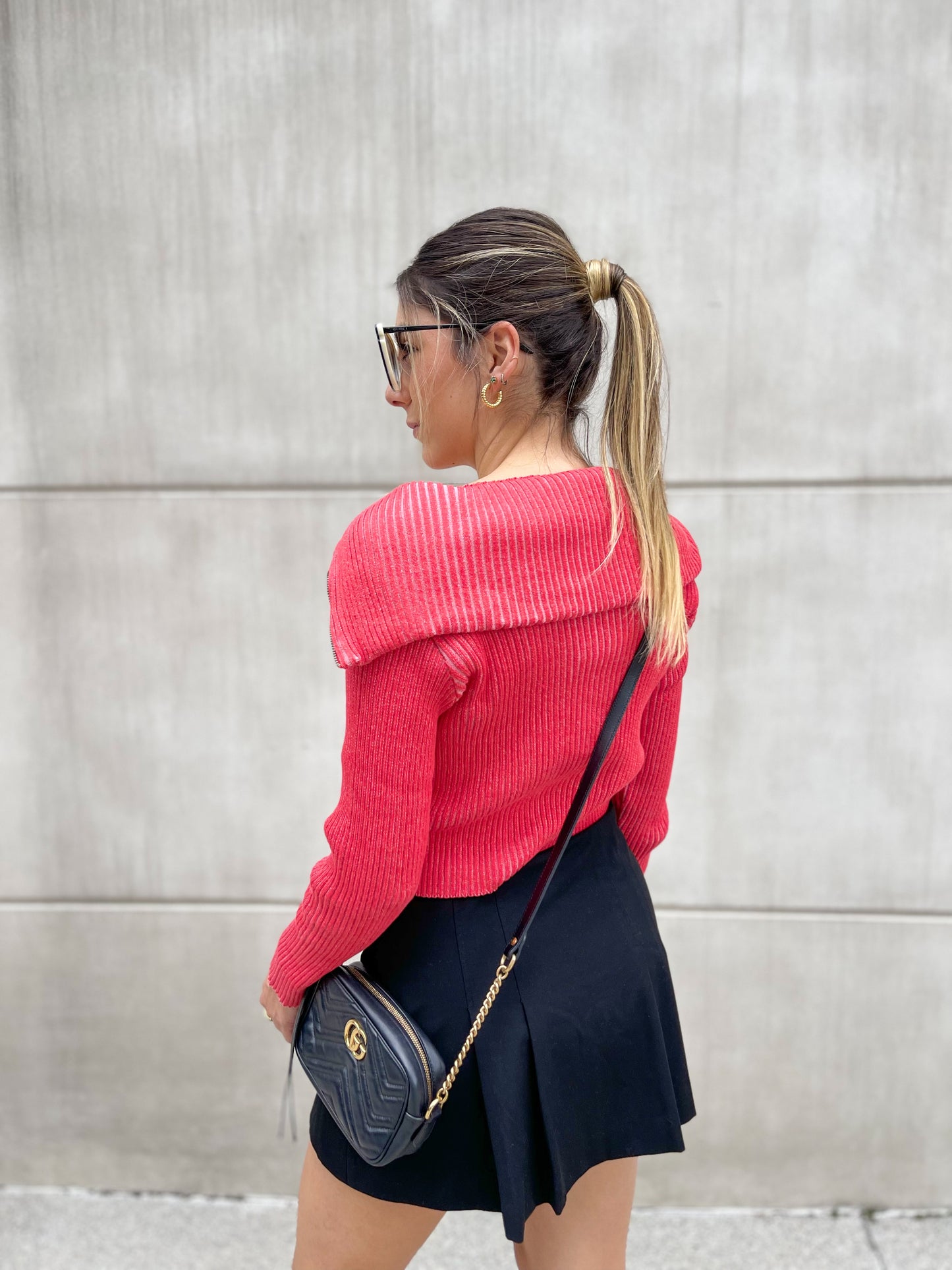 Amalfi Jacket Crop Rojo y Rosado