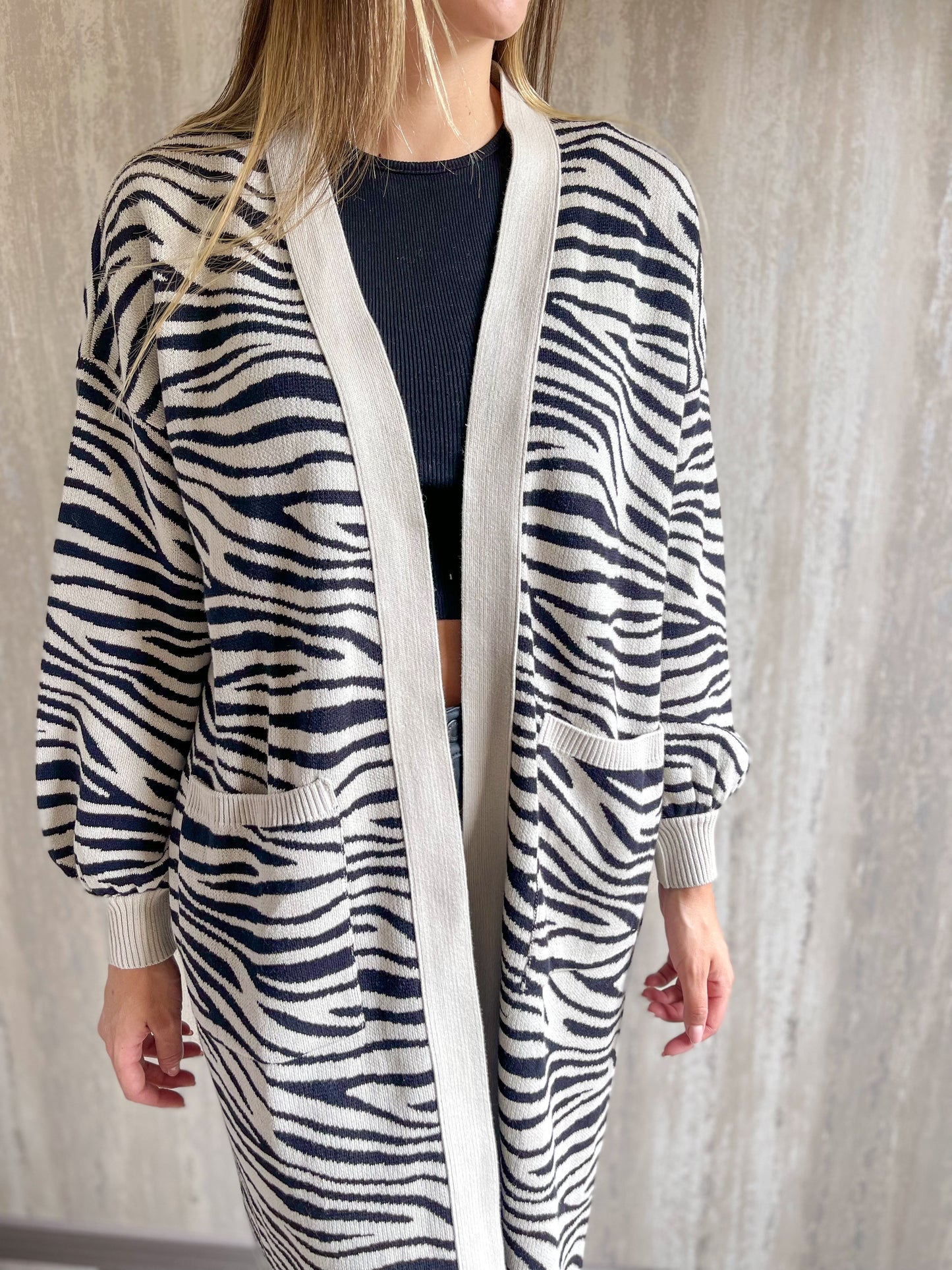 Safari Cardigan Negro