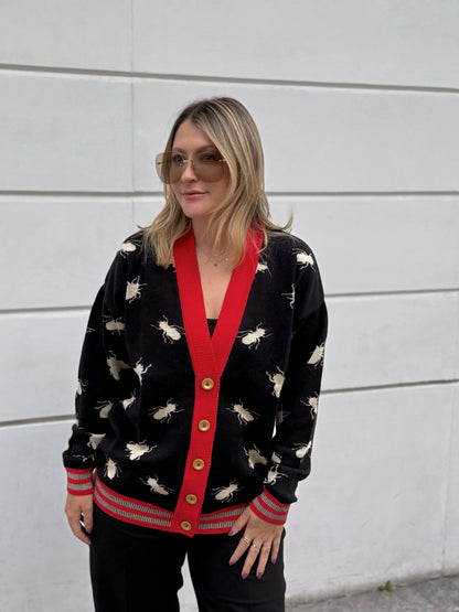 Fehler Cardigan Negro