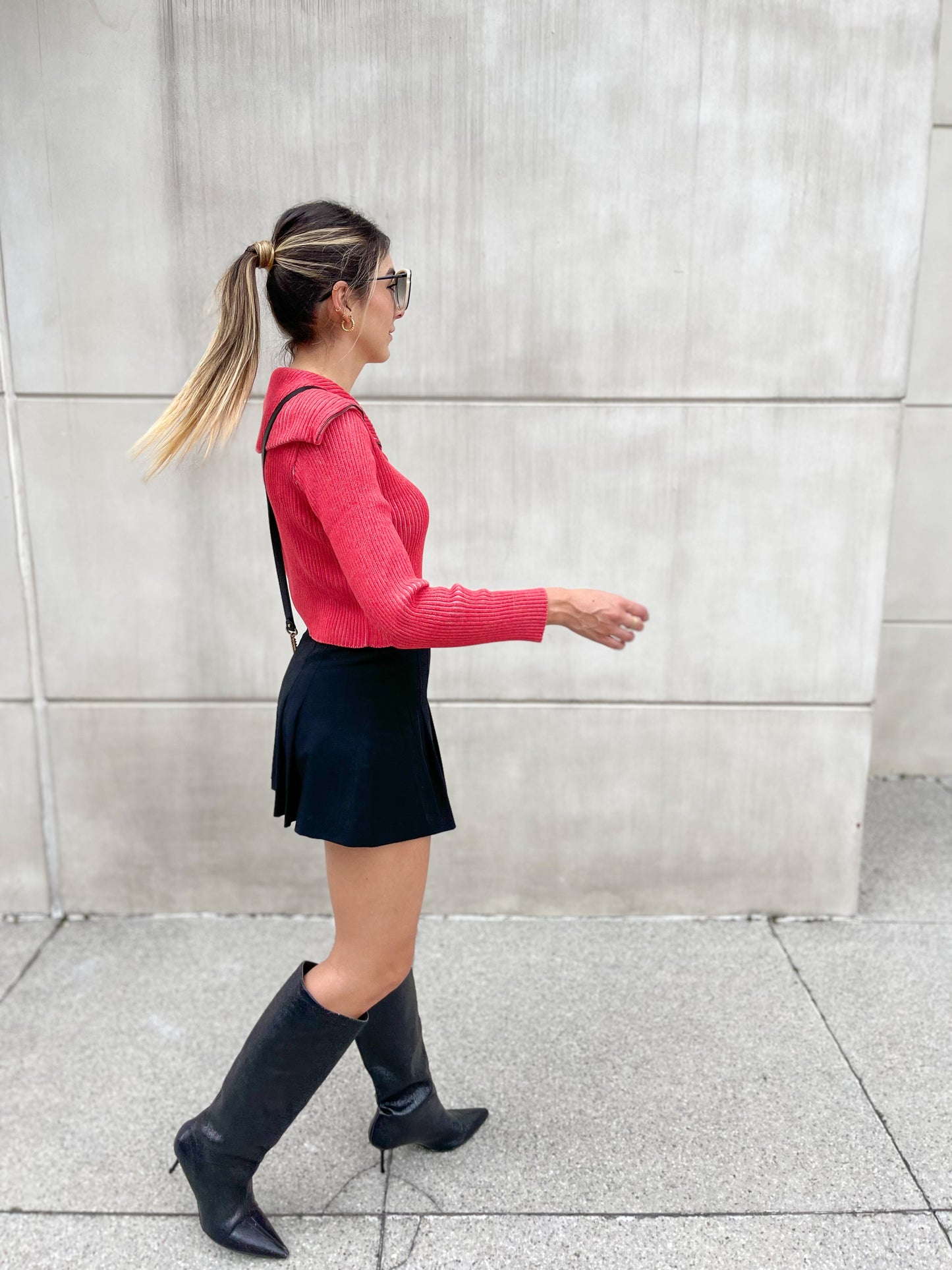 Amalfi Jacket Crop Rojo y Rosado