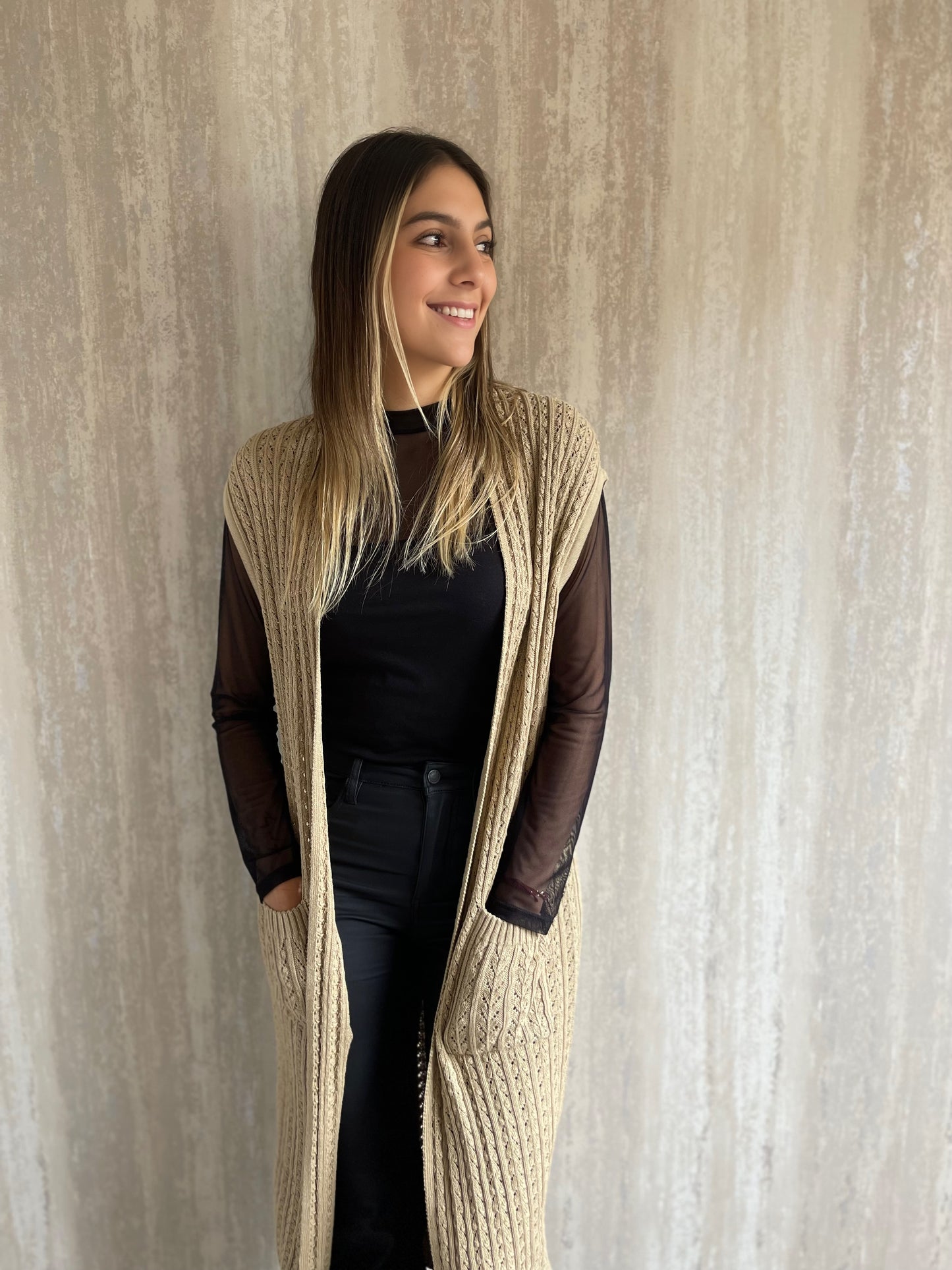 Maxi Vest Camel