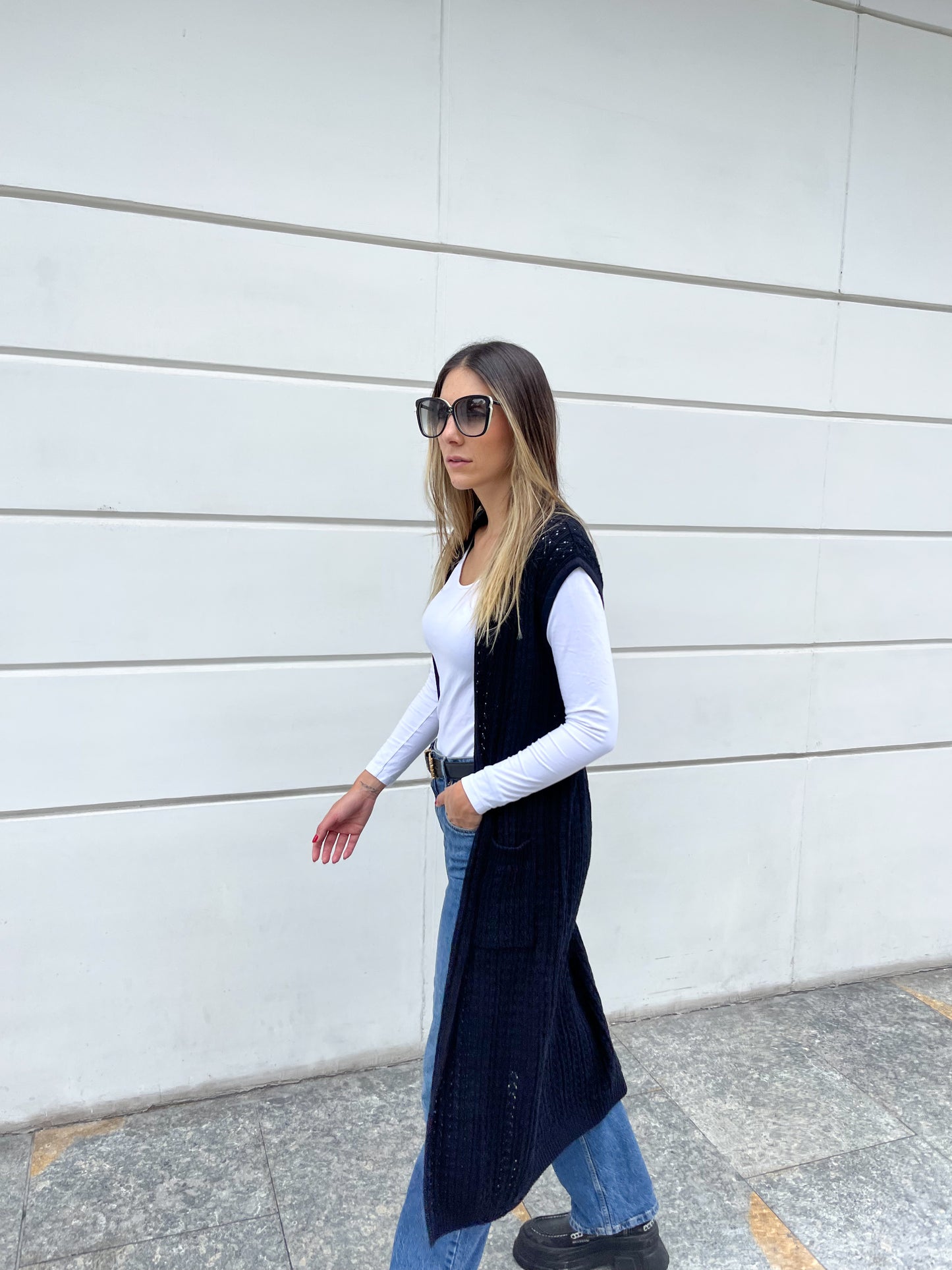 Maxi Vest Negro