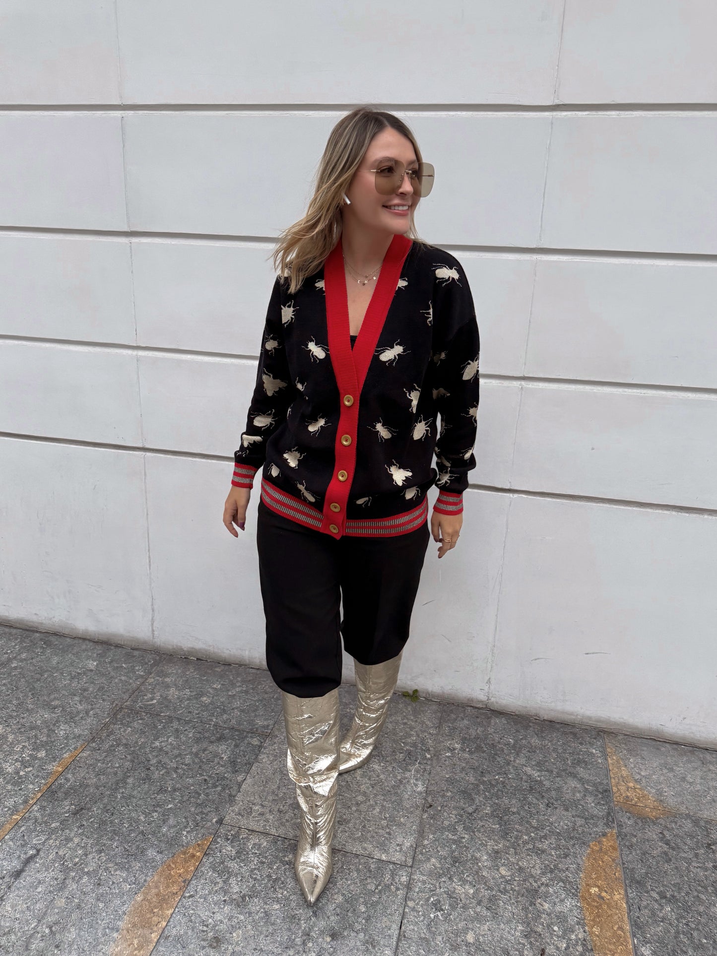 Fehler Cardigan Negro