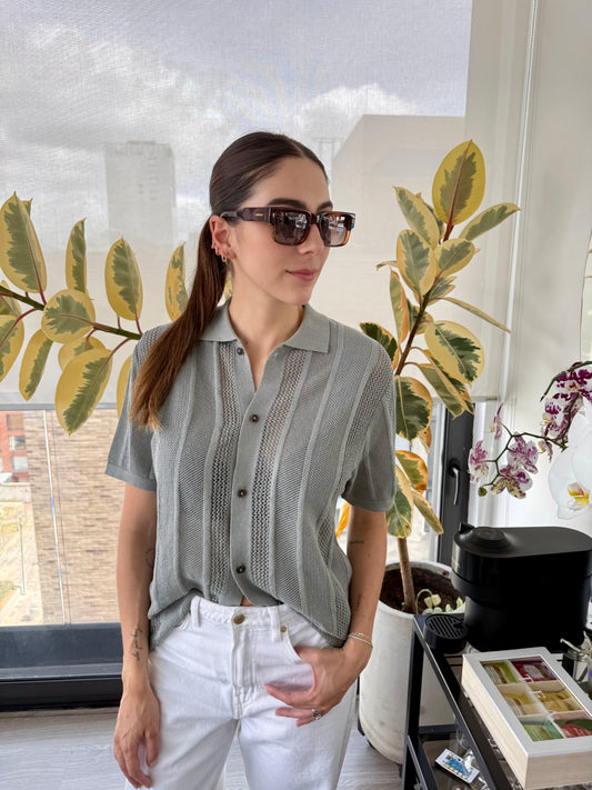 Camisa Tejida Gris