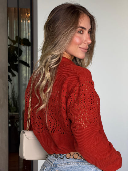 Tokio Polo Sweater Terracota