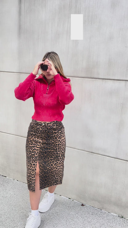 Amalfi Jacket Crop Rojo y Rosado